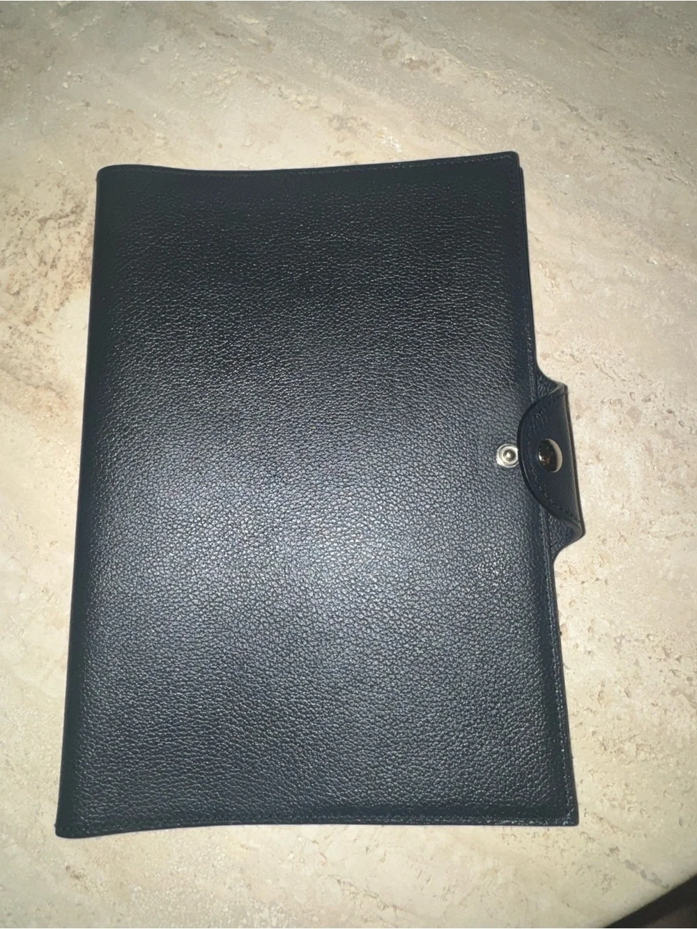 Hermès Ulysse Universel Togo Leather A5 Notebook Cover Black | with Hermes Box